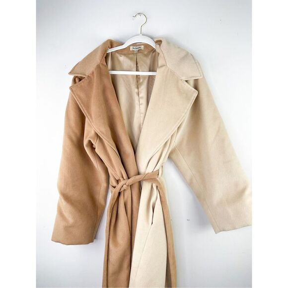 Anthropologie Du Paradis Two Tone Oversized Overcoat Size 3x - Picture 7 of 14